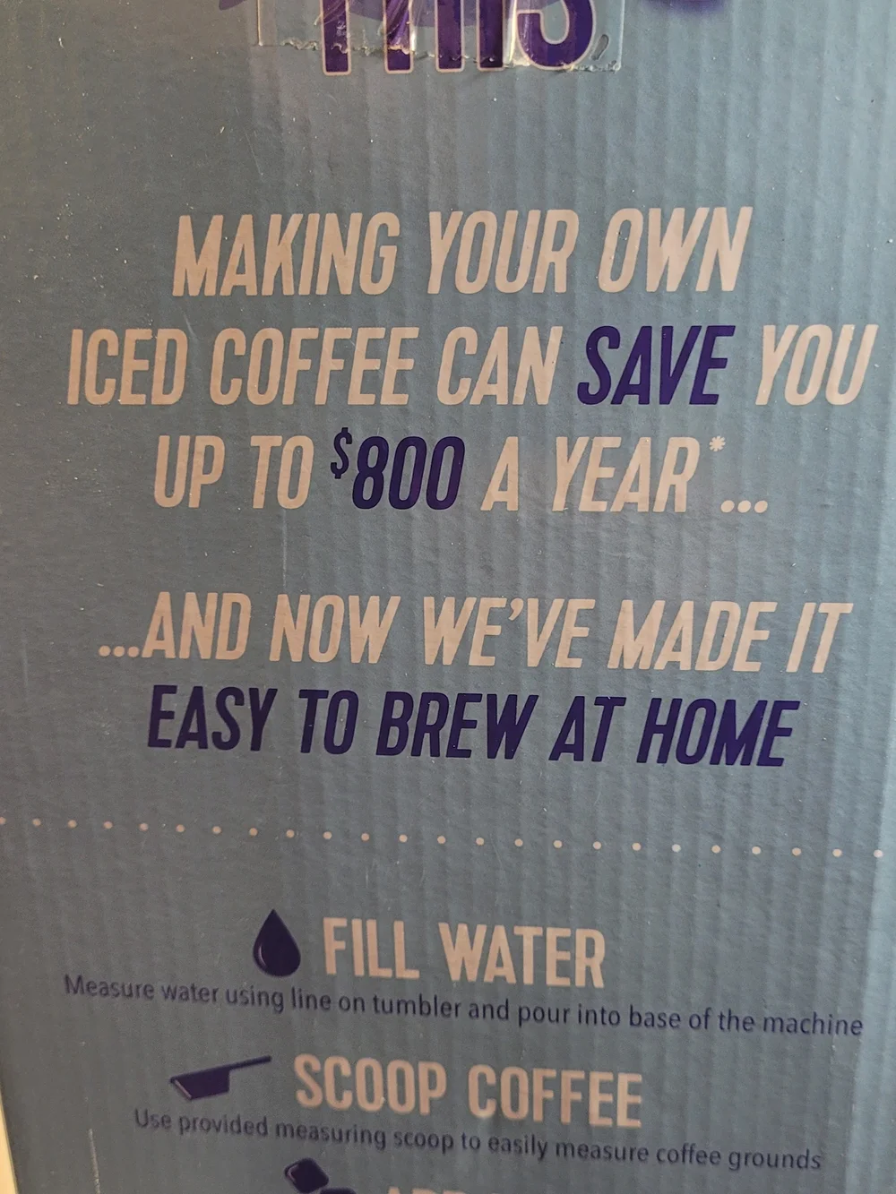 Mr. Coffee Iced Coffee Maker Brand New